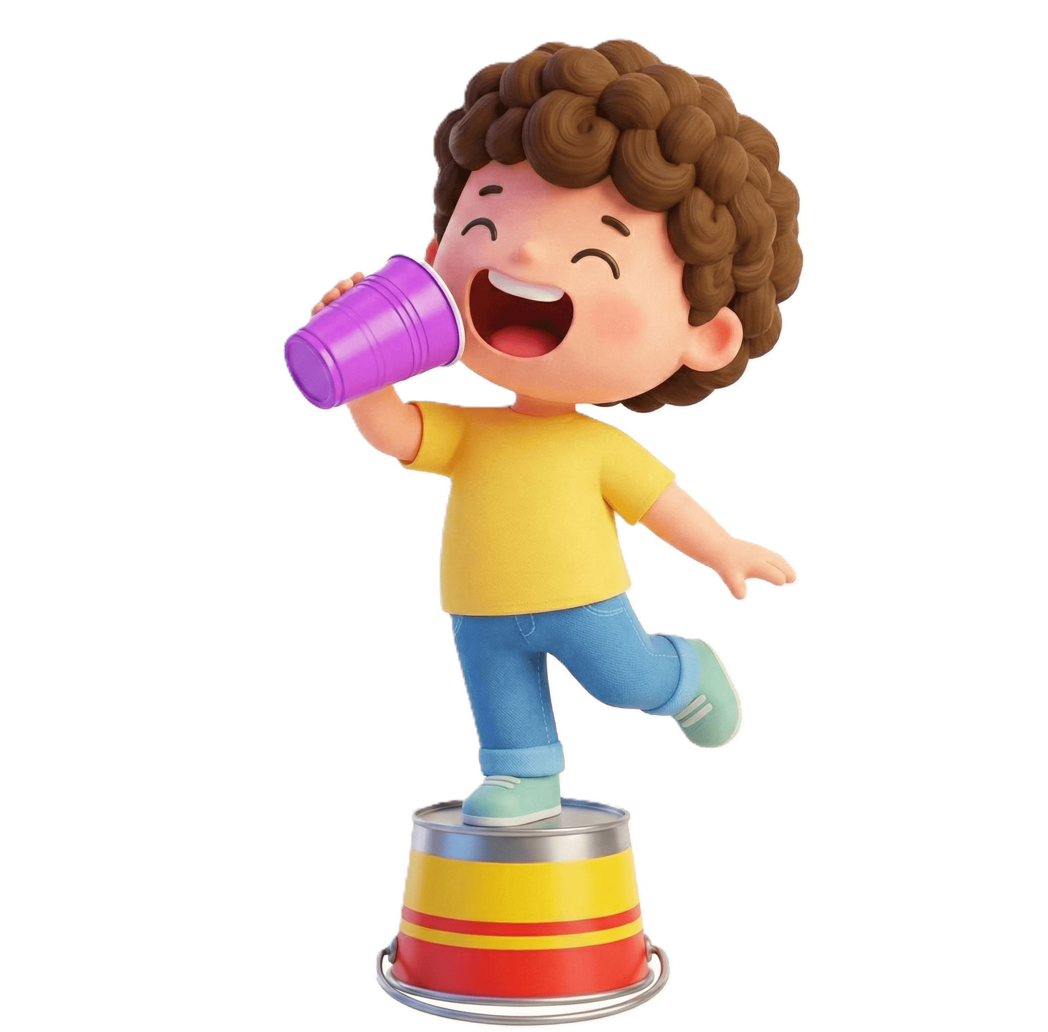 Boy with cup